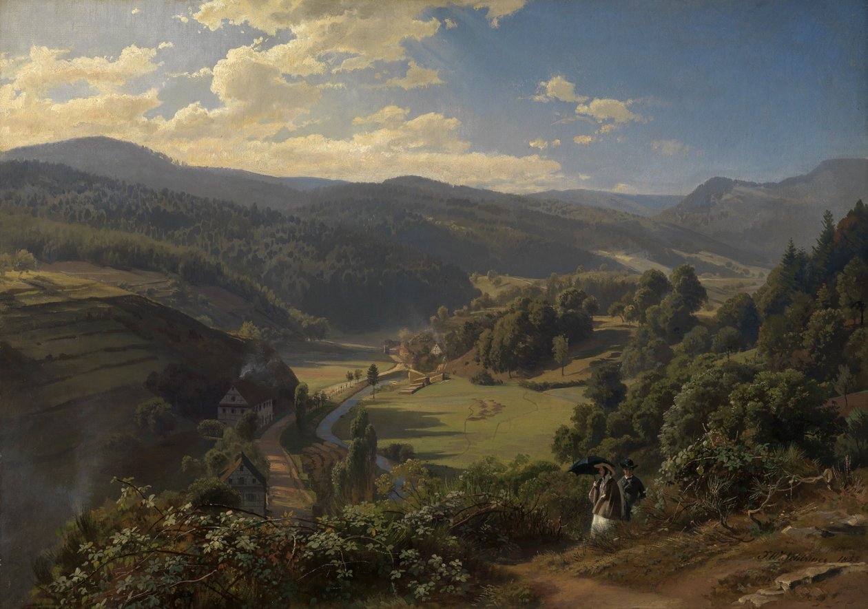 Das Geroldsauer Tal bei Baden-Baden von Johann Wilhelm Schirmer