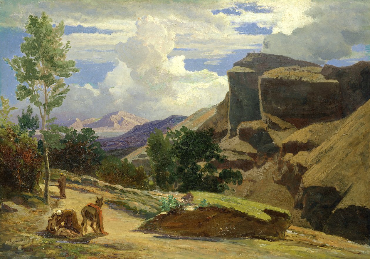 Italienische Landschaft (Studie) von Johann Wilhelm Schirmer