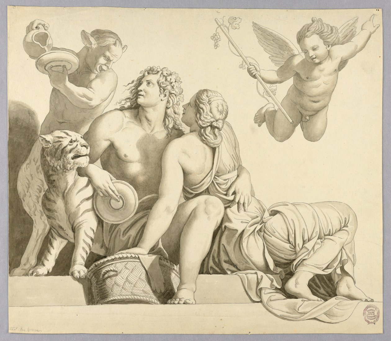 Dionysos und Ariadne von Johann August Nahl the Younger