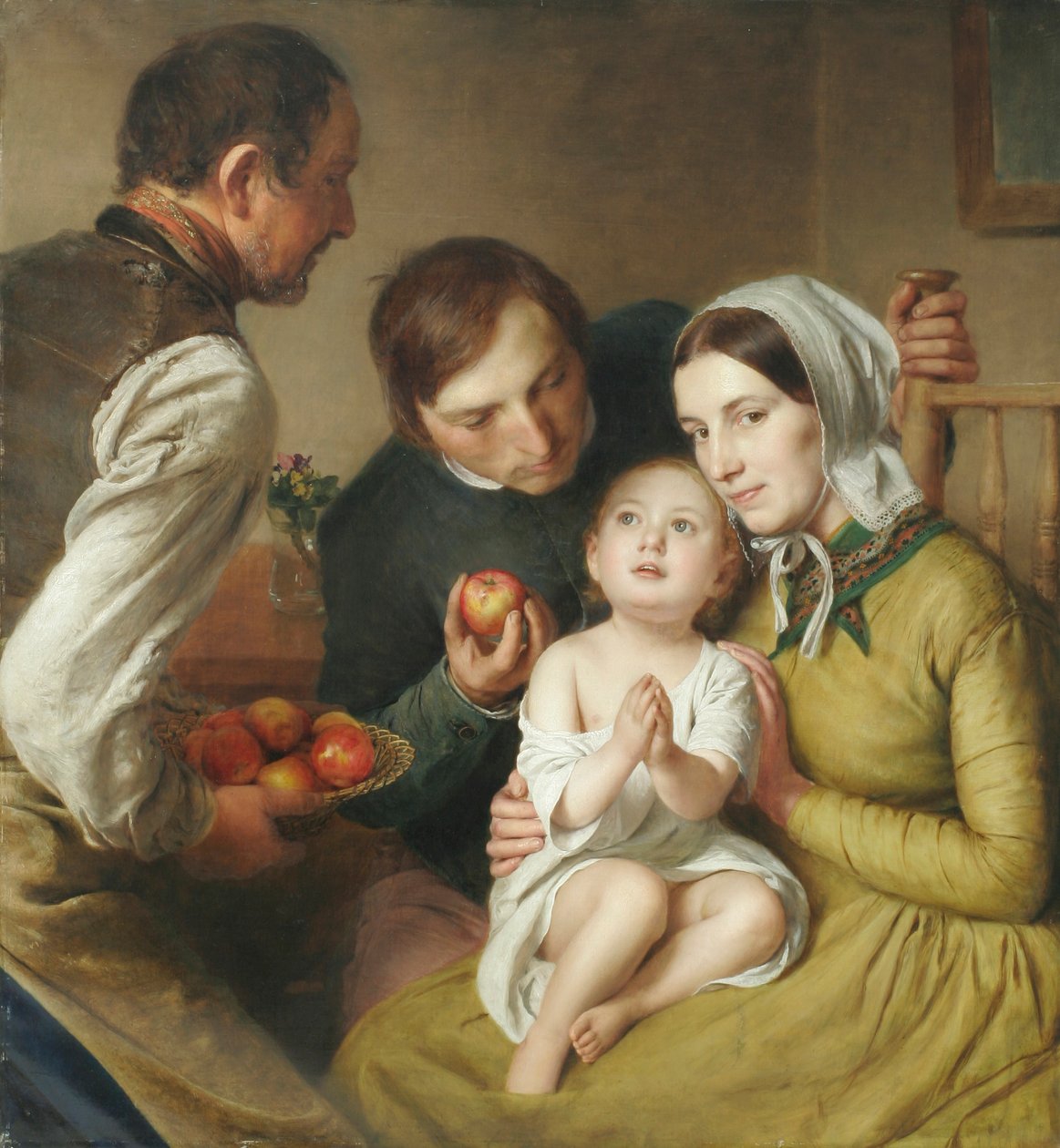 Das Bittenlernen (Familie Reiter) von Johann Baptist Reiter