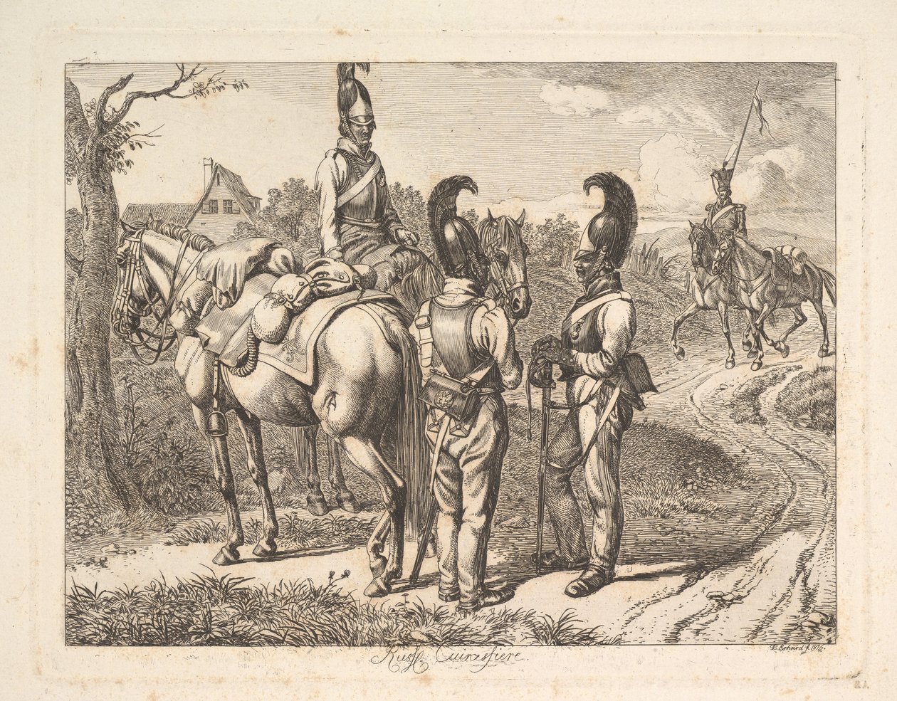 Russische Kürassiere, 1816 von Johann Christian Erhard