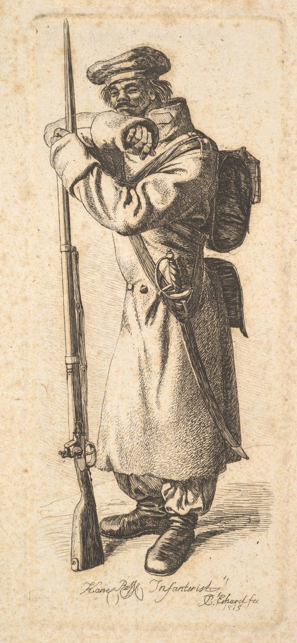 Der russische Infanterist, 1815 von Johann Christian Erhard