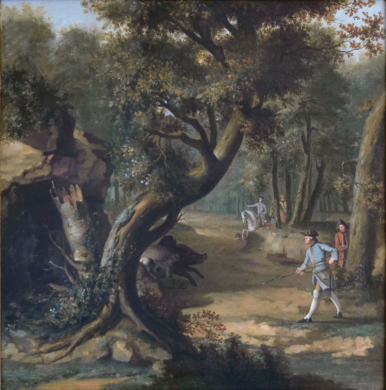 Wildschweinjagd von Johann Christian Klengel
