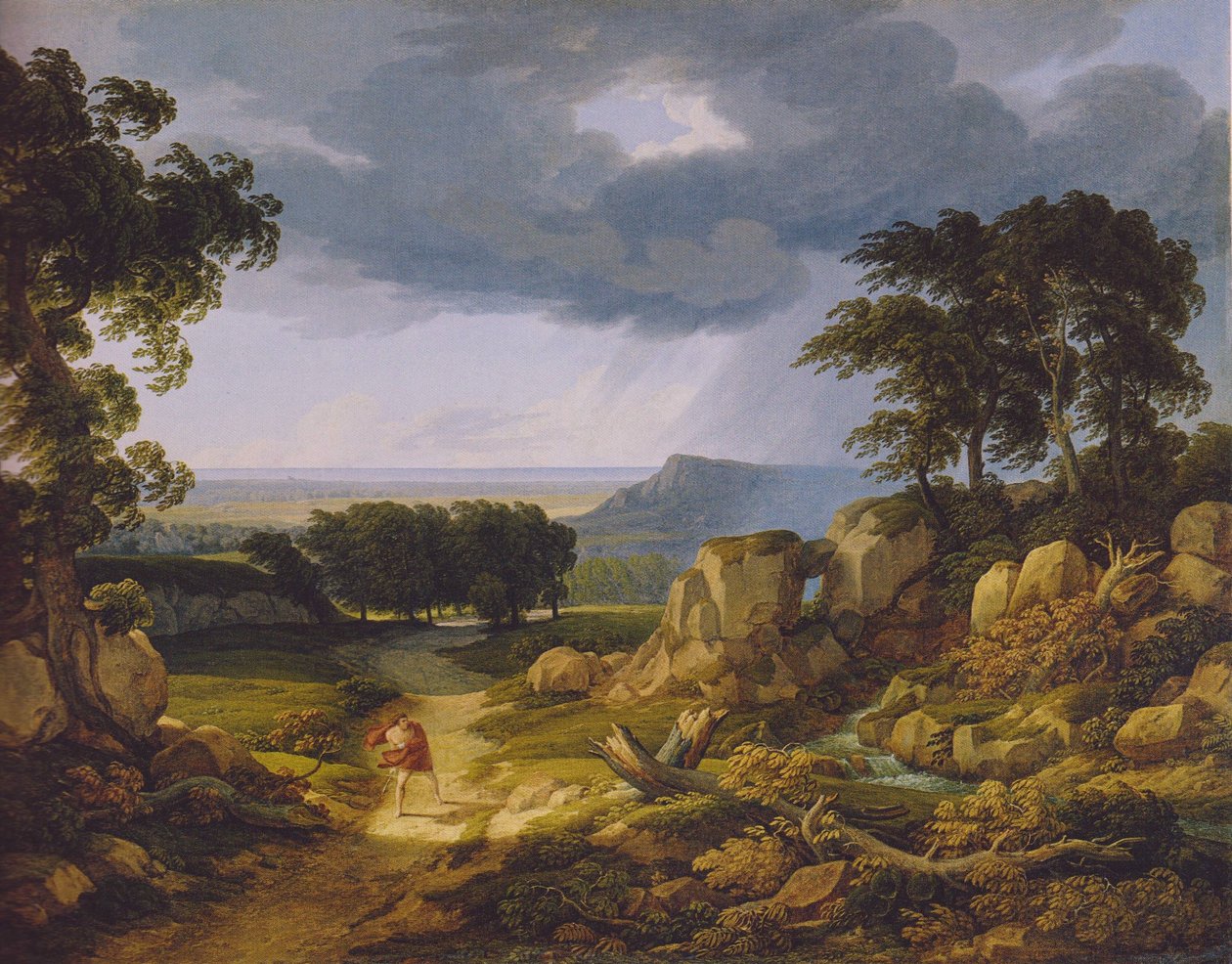 Sturmlandschaft (Wanderers Sturmlied) von Johann Christian Reinhart
