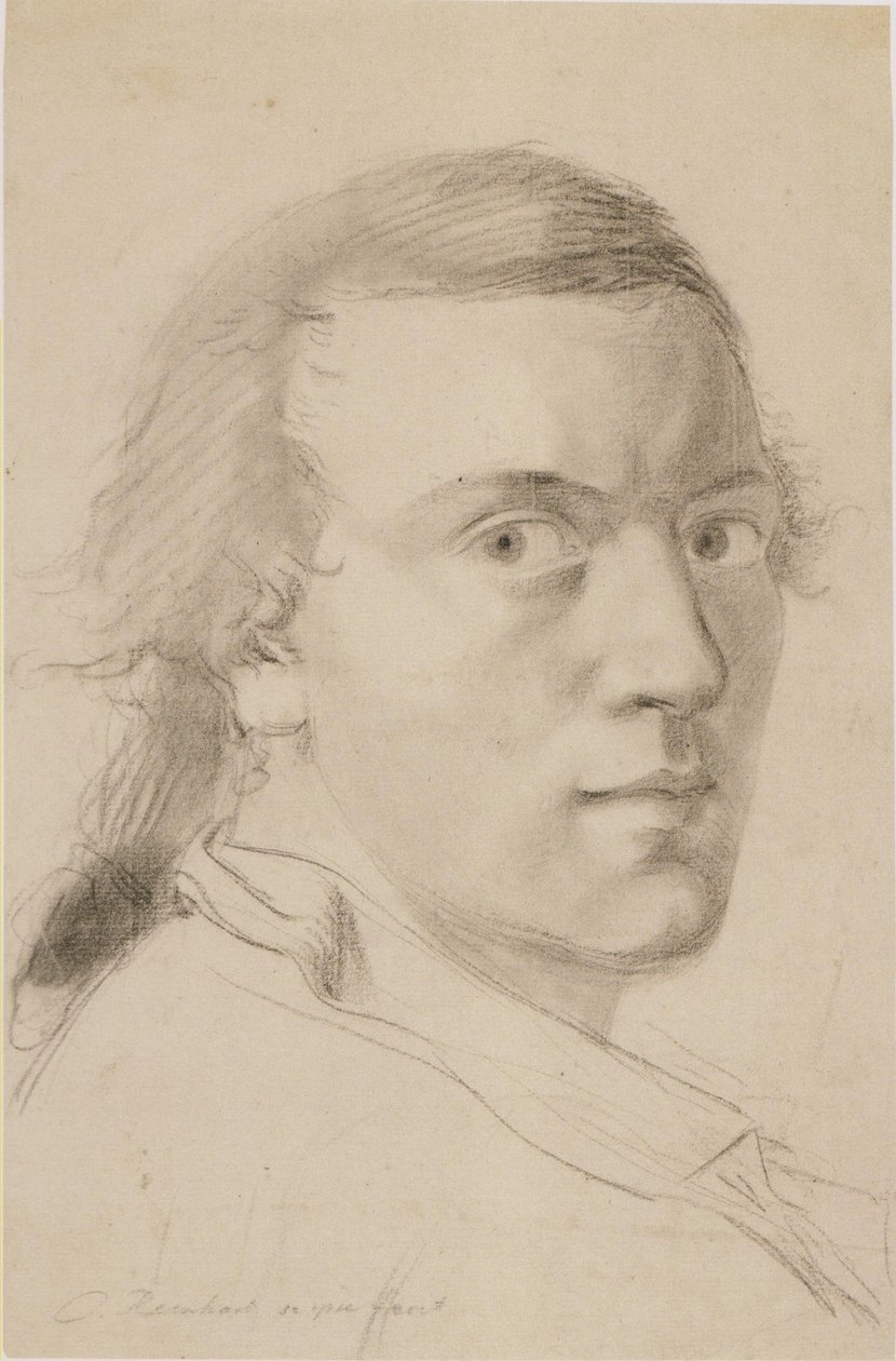 J C Reinhart Selbstporträt 1786 von Johann Christian Reinhart