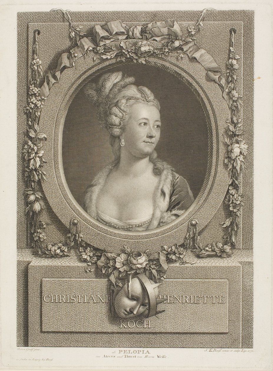 Christiane Henriette Koch von Johann Friedrich Bause