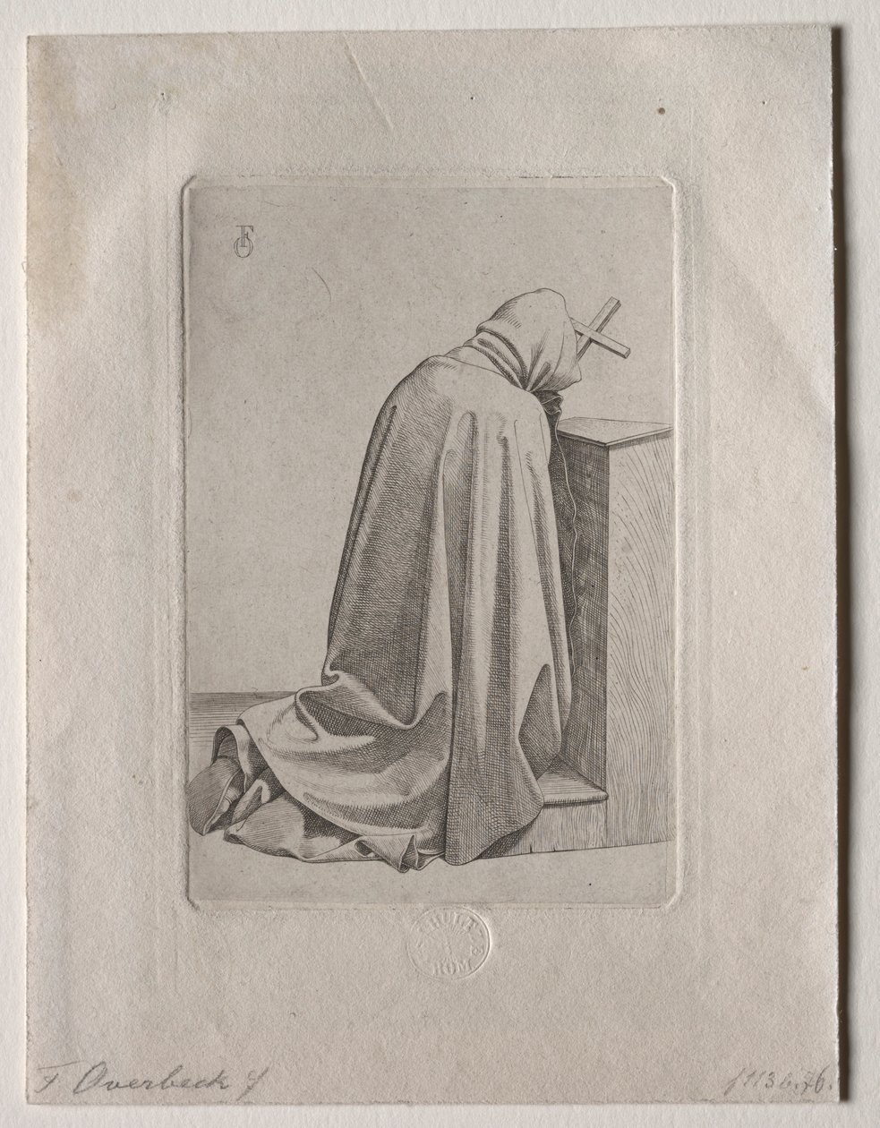 Ein betender Mönch, 1826 von Johann Friedrich Overbeck