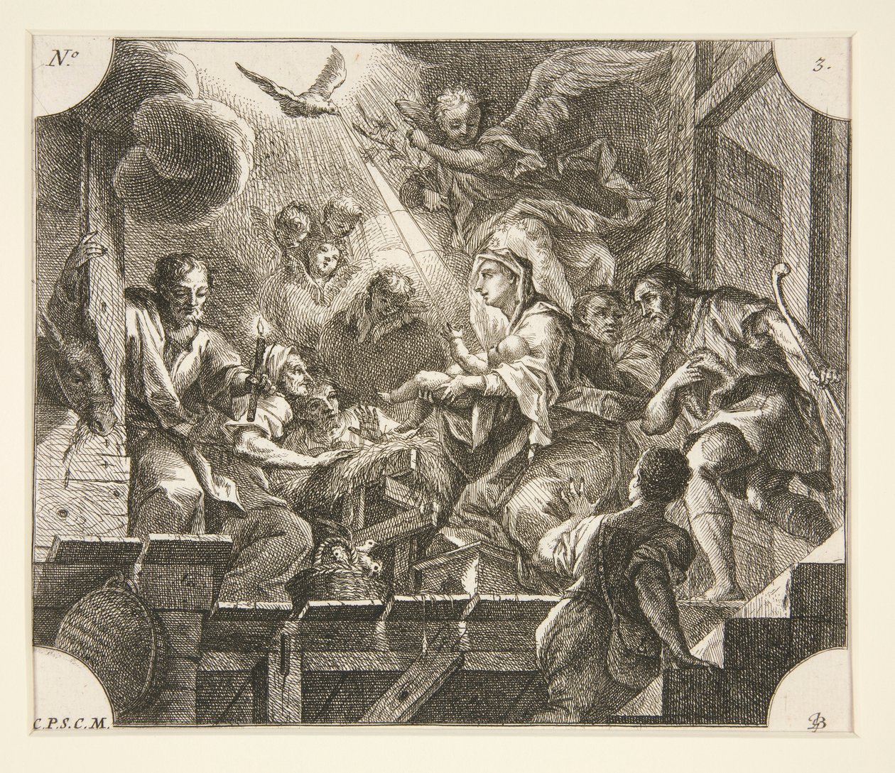 Geburt Christi von Johann Georg Bergmuller