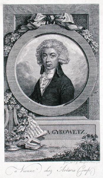 Adalbert Gyrowetz 1793 von Johann Georg Mansfeld