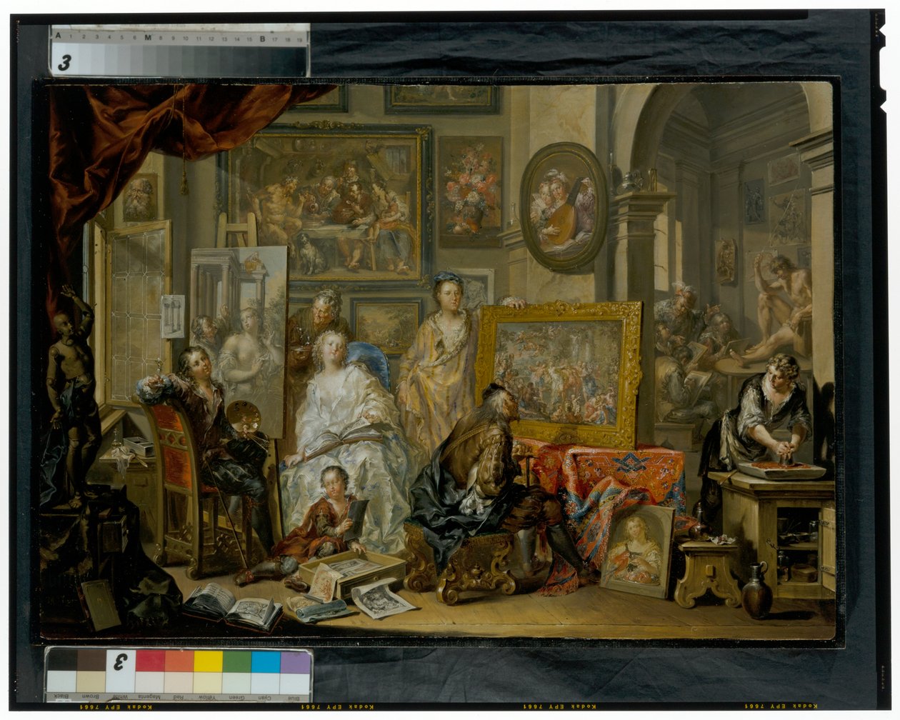 Das Atelier des Künstlers von Johann Georg Platzer