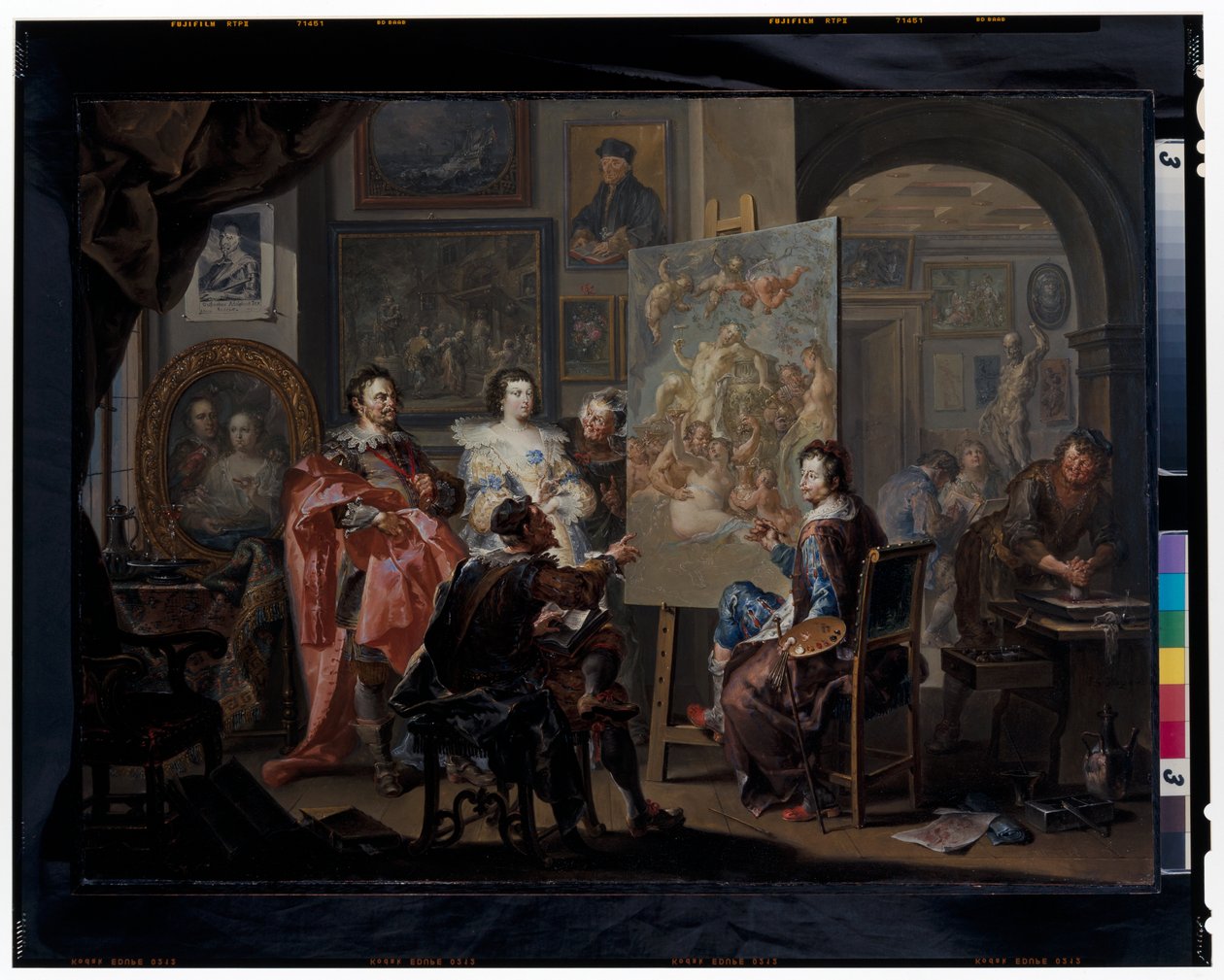 Das Atelier des Malers von Johann Georg Platzer