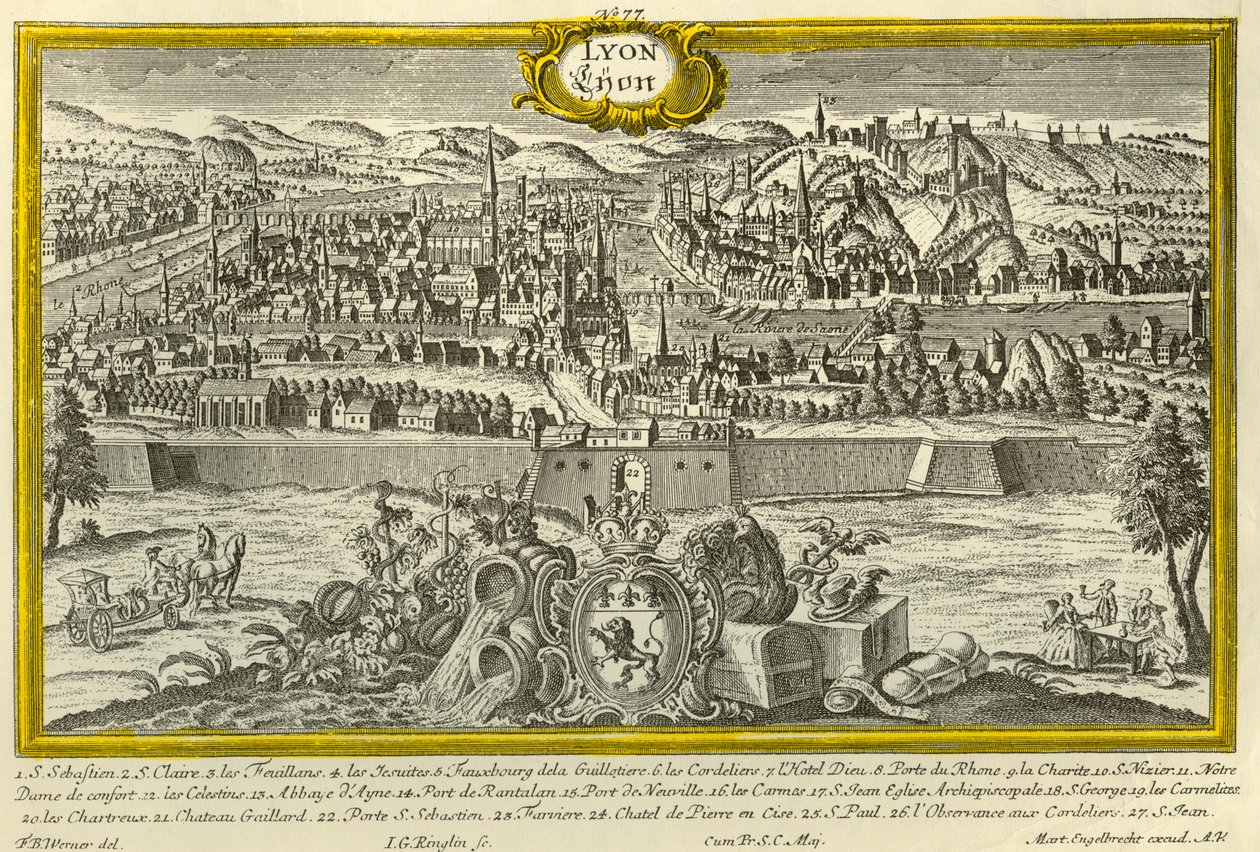 Lyon, ca. 1740 von Johann Georg Ringlin