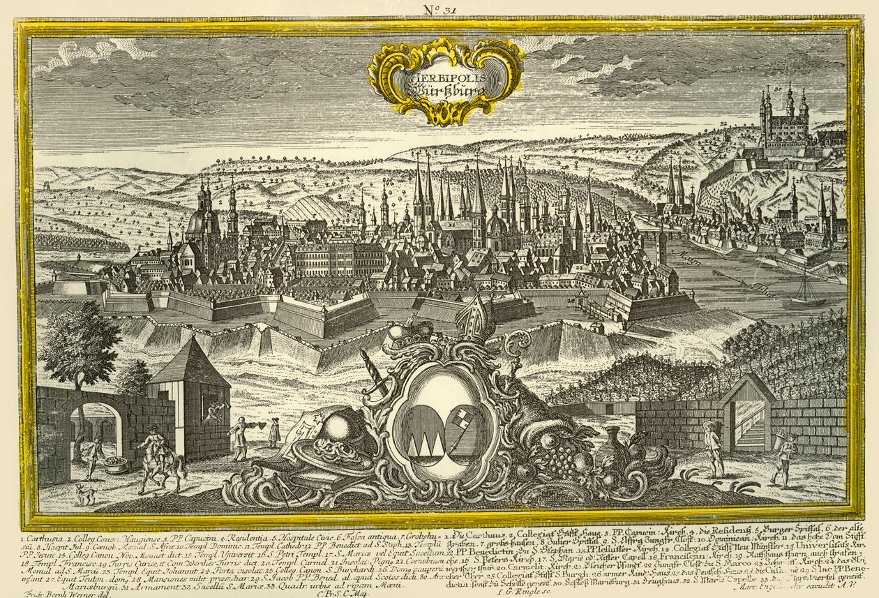 Würzburg, ca. 1740 von Johann Georg Ringlin