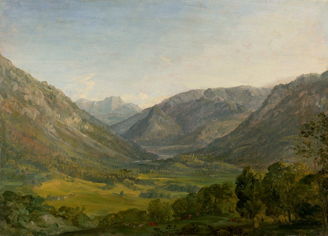 Gebirgstal (Gegend bei Ruhpolding) von Johann Georg von Dillis