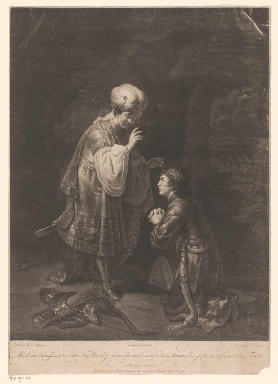Versöhnung von David und Absalom von Johann Gottfried Haid