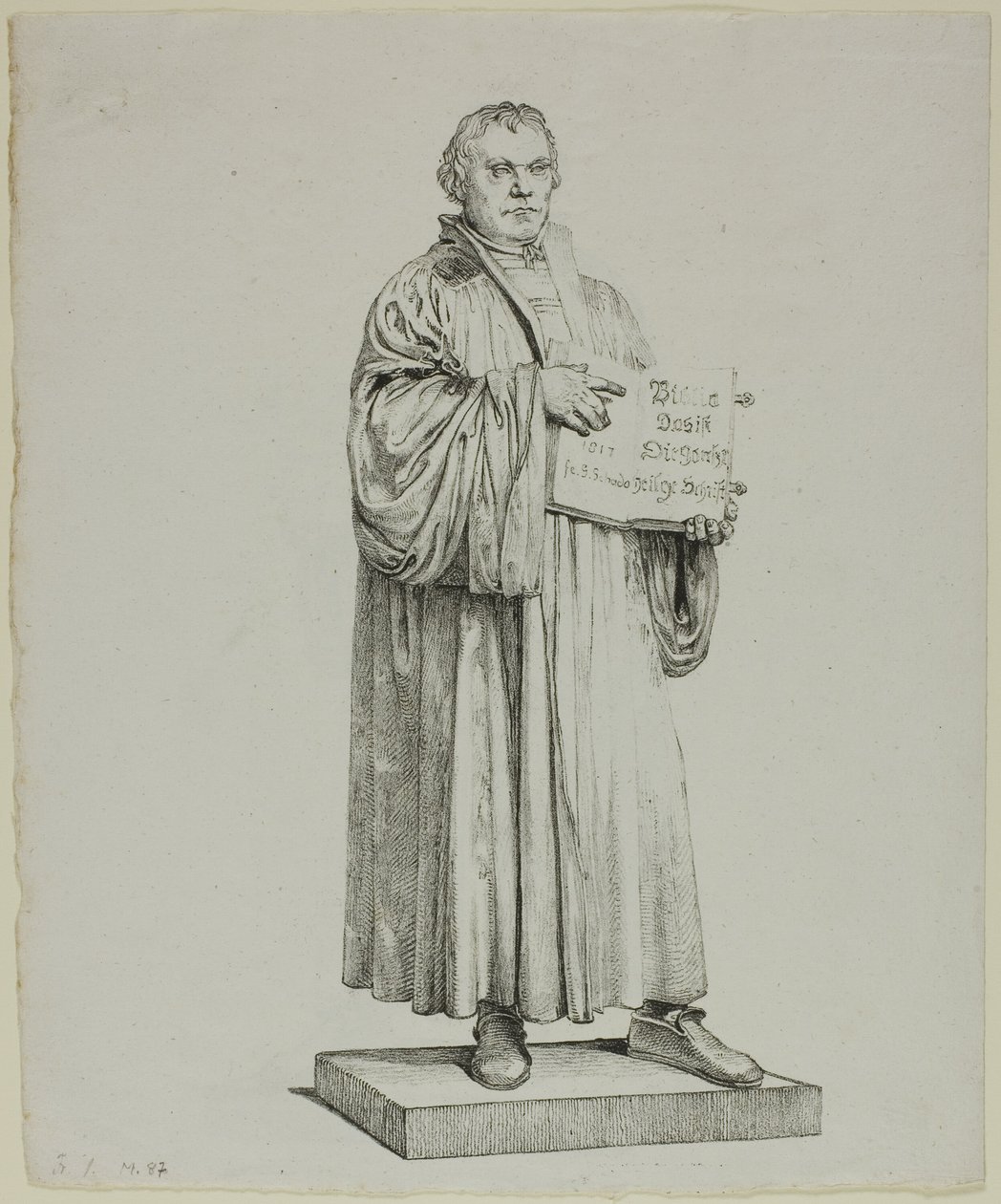 Luther-Statue in Wittenberg von Johann Gottfried Schadow