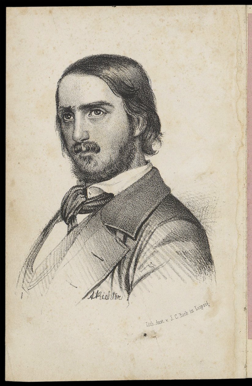 Georg Herwegh 1817-1875, 1840er Jahre von Johann Heinrich Richter