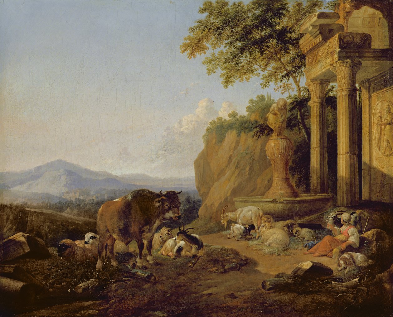 Landschaft mit Ruine, 1670 von Johann Heinrich Roos