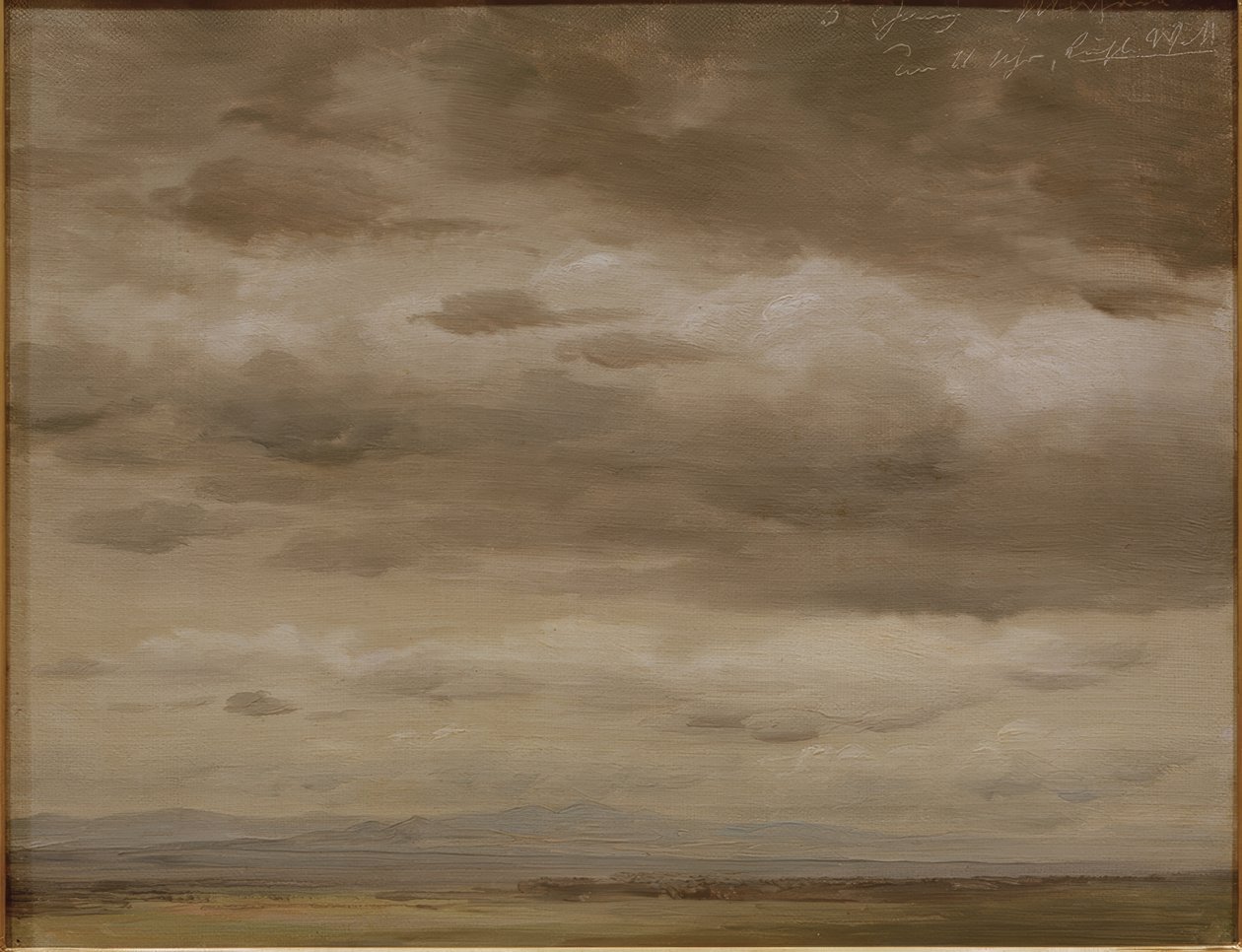 Wolkenskizze von Johann Heinrich Schilbach