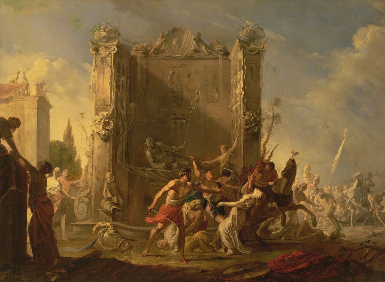 Der Raub der Sabinerinnen von Johann Heinrich Schönfeld