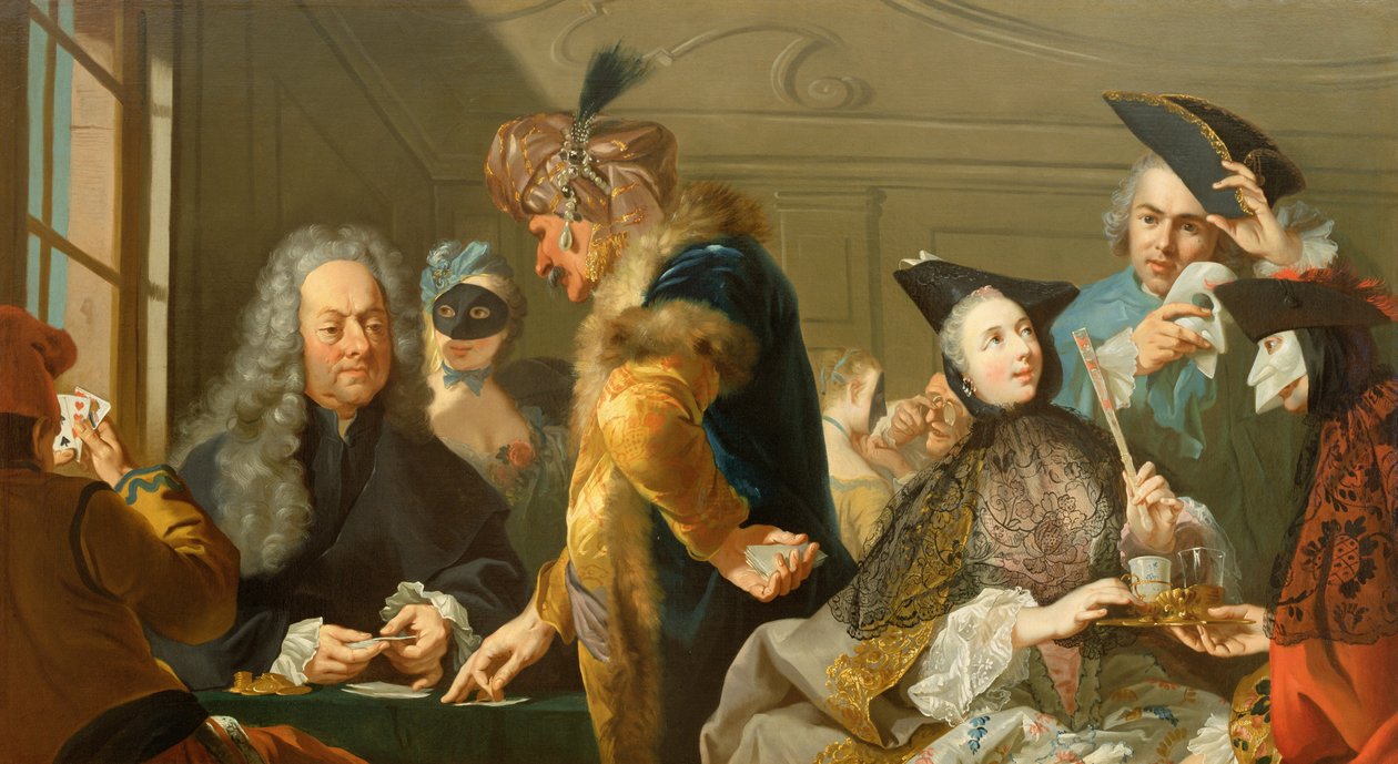 Spieler im Foyer von Johann Heinrich Tischbein