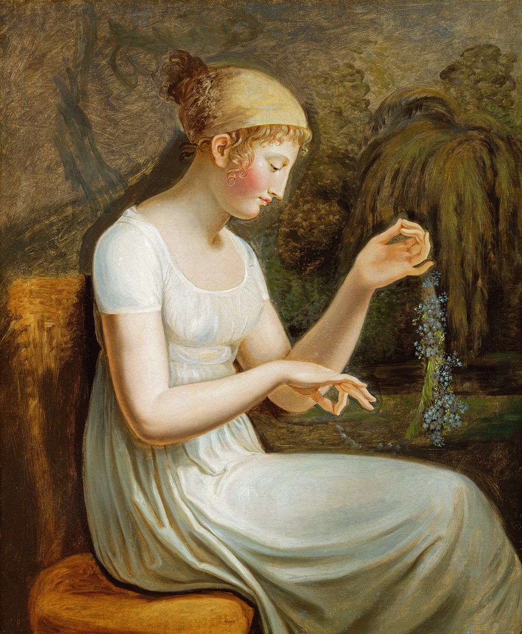 Mädchen mit Blumen von Johann Heinrich Wilhelm Tischbein