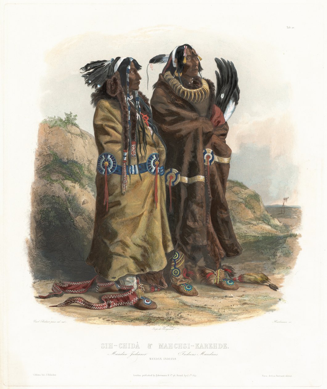 Sih-Chidä und Mahchsi-Karehde von Johann Hürlimann, after Karl Bodmer