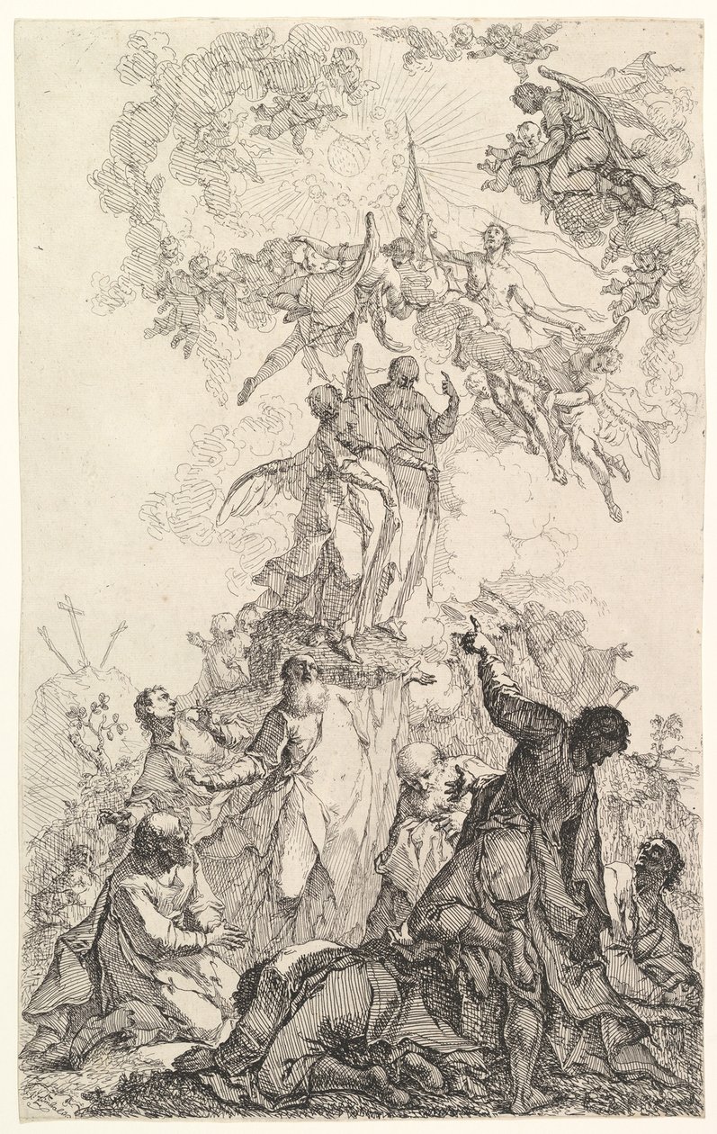Die Himmelfahrt Christi, ca. 1750 von Johann Ignatz Zimbal