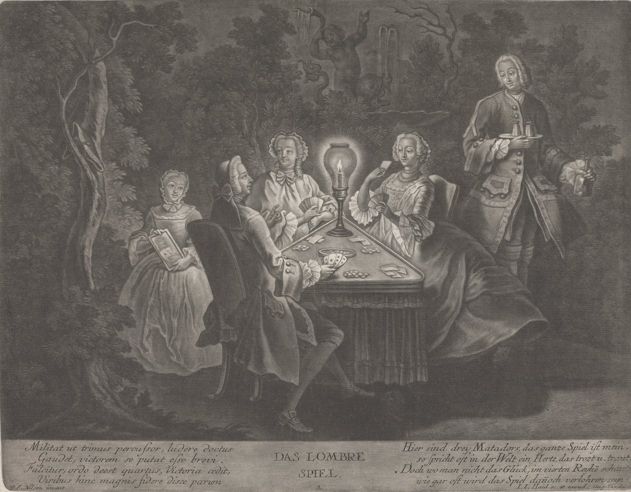 Das Lombre-Spiel von Johann Jacobus Haid