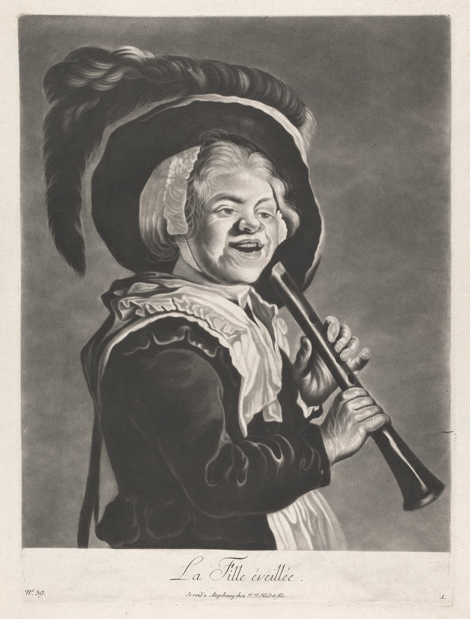 Das wache Mädchen von Johann Jacobus Haid