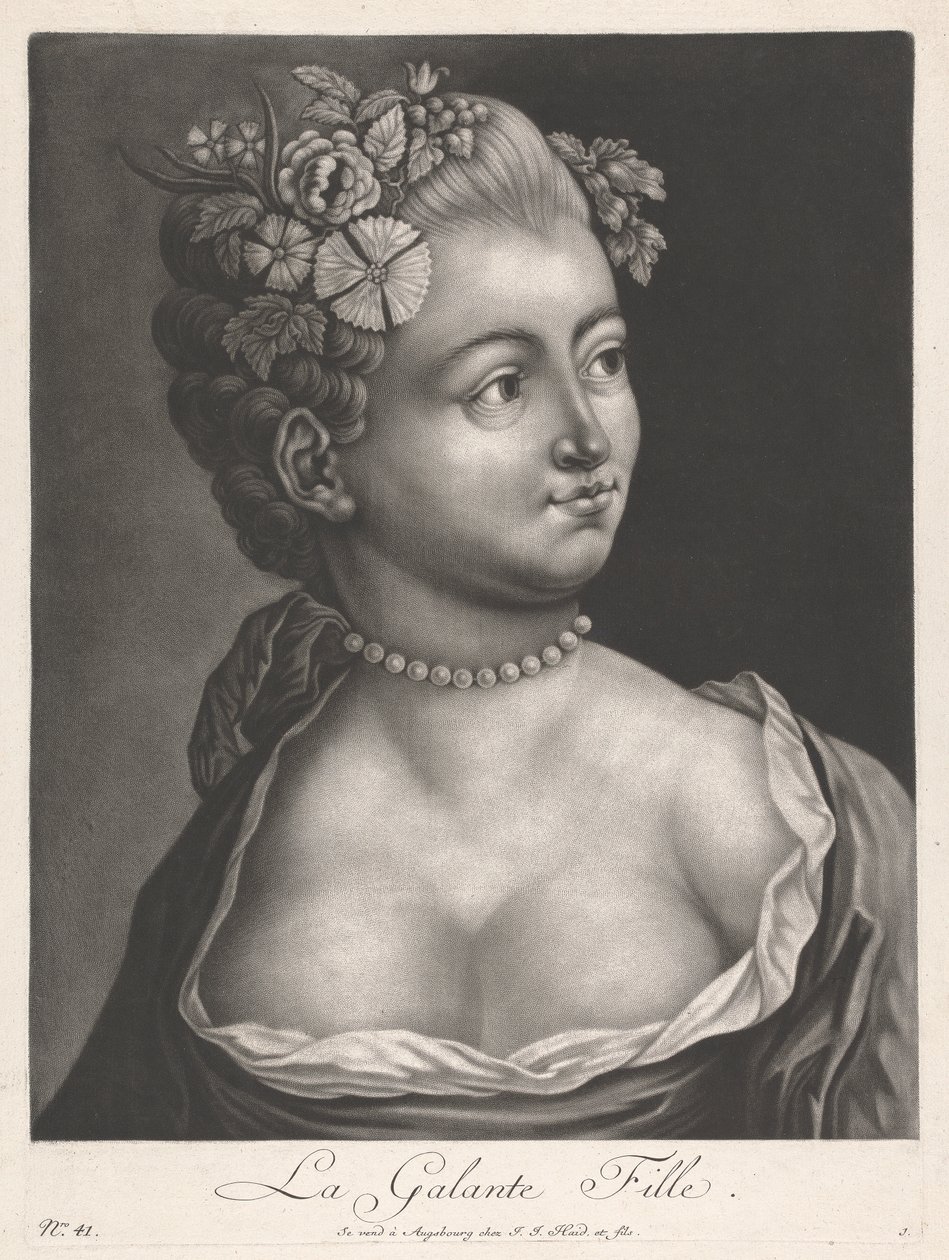 Das galante Mädchen von Johann Jacobus Haid