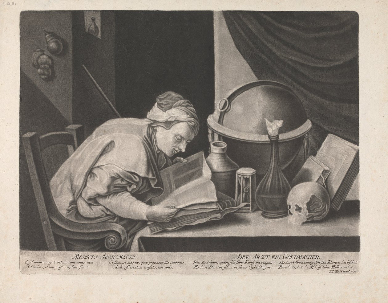 Medicus Alchemista von Johann Jacobus Haid