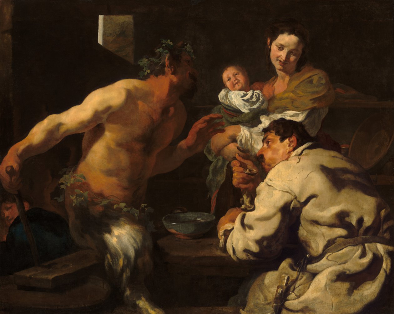 Der Satyr und der Bauer von Johann Liss