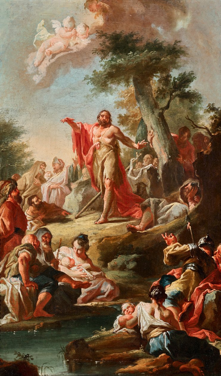 Die Predigt Johannes des Täufers von Johann Lucas Kracker