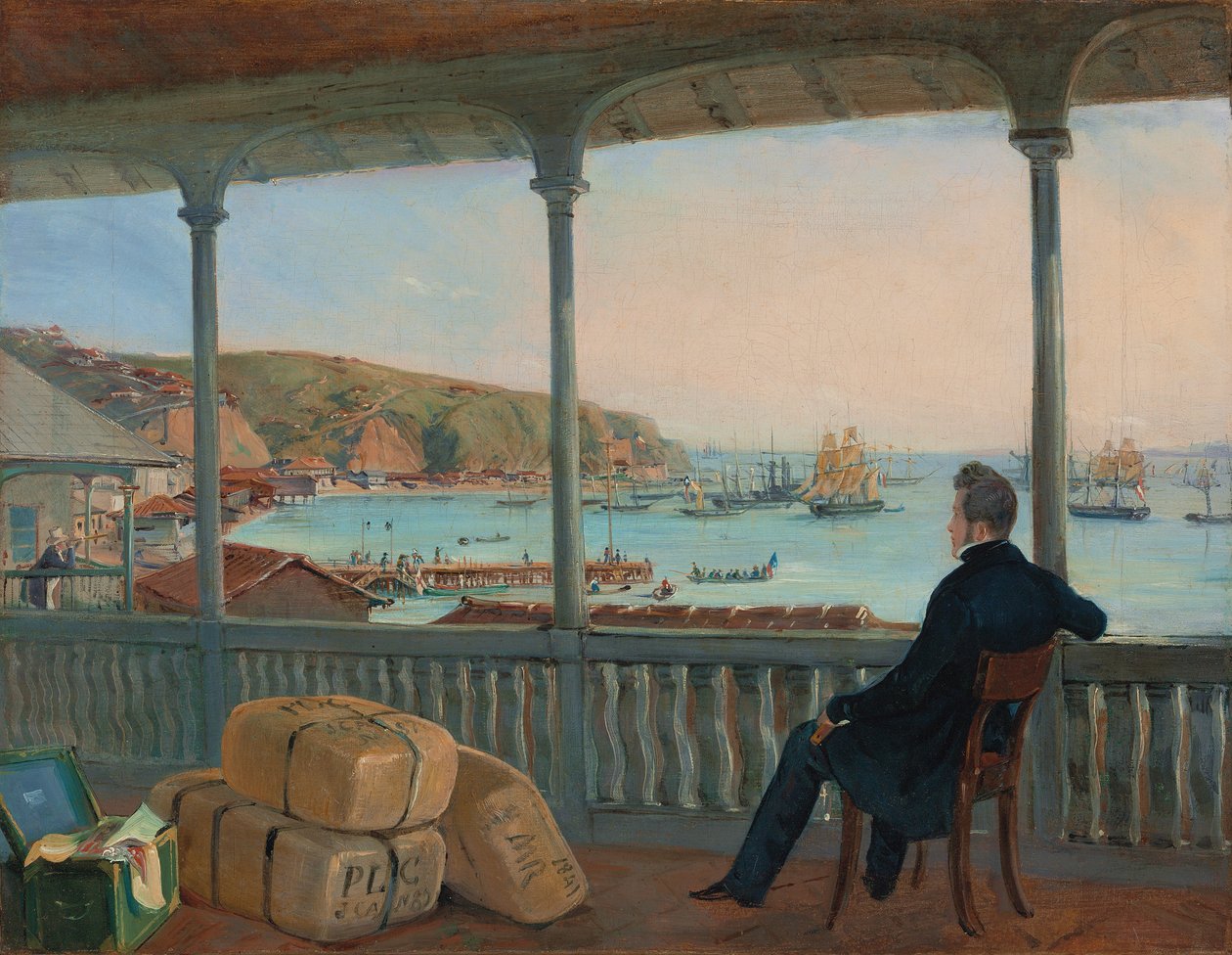 Valparaiso, 1841 von Johann Moritz Rugendas