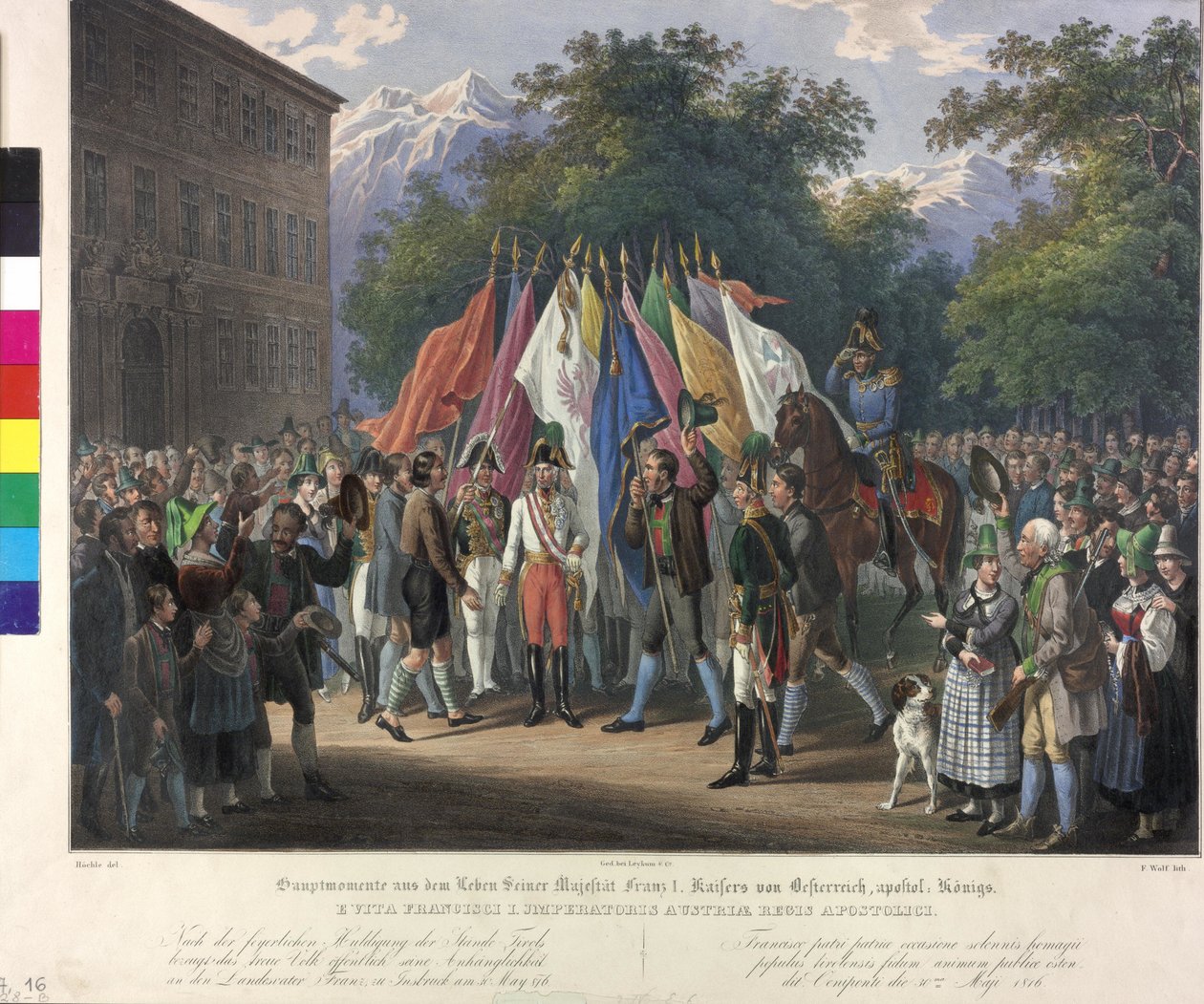 Erbhuldigung in Tirol 1816 von Johann Nepomuk Hoechle