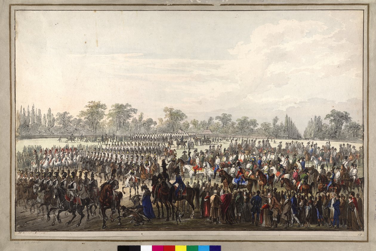 Parade während des Wiener Kongresses von Johann Nepomuk Hoechle