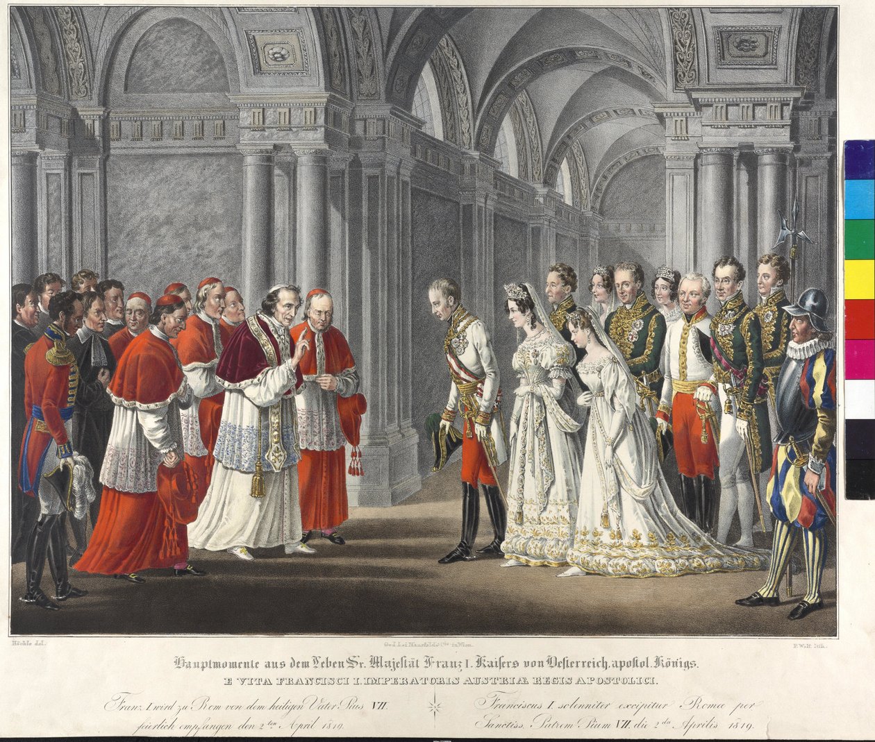 Empfang beim Papst 1819 von Johann Nepomuk Hoechle