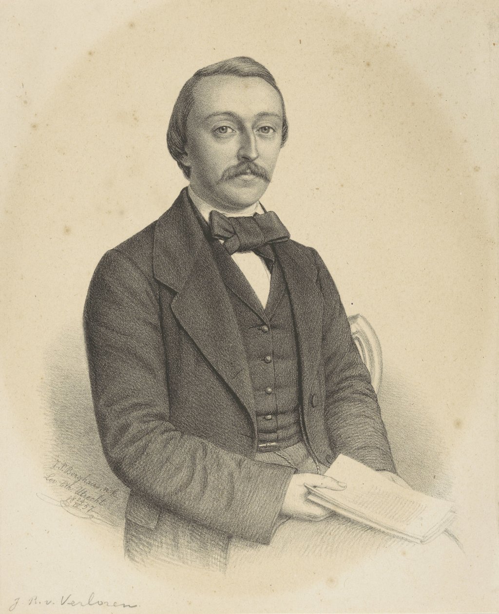 Porträt eines unbekannten Mannes von Johann Peter Berghaus