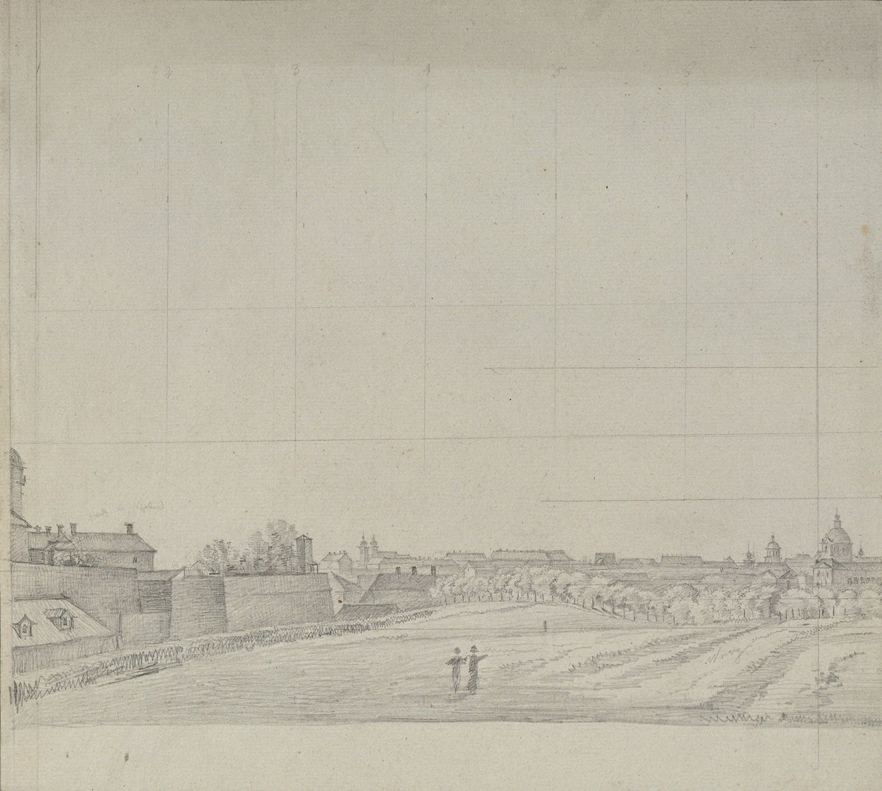 Blick von Wien nach Süden von Johann Peter Krafft