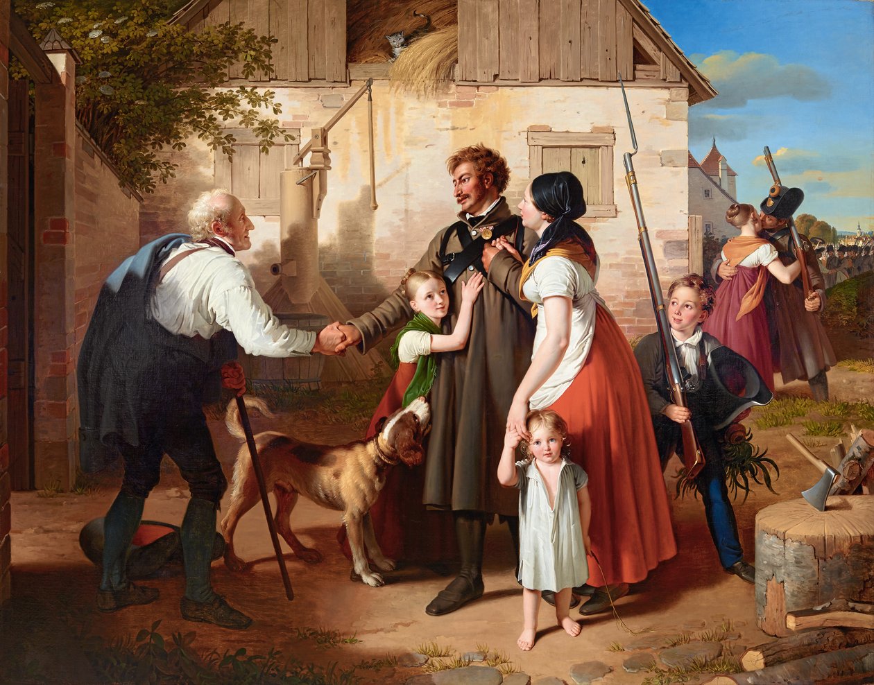 Die Heimkehr des Landwehrmannes von Johann Peter Krafft
