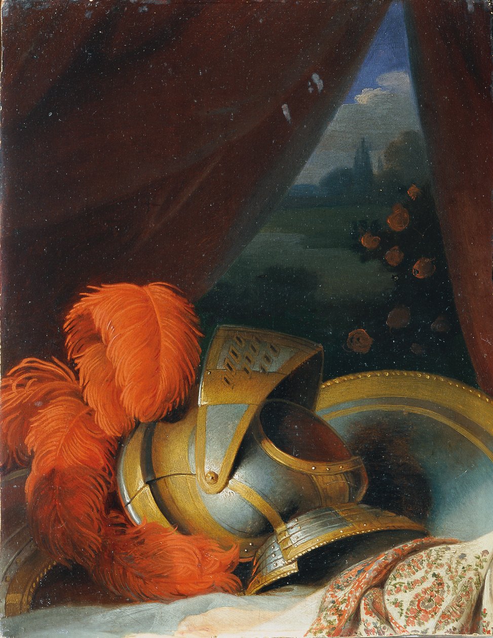 Helm und Rundschild von Johann Peter Krafft