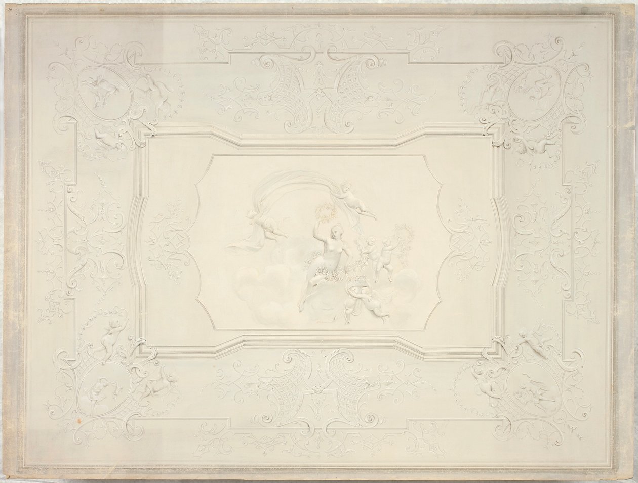 Stuckdecke im Speisesaal des Unteren Belvederes von Johann Peter Krafft