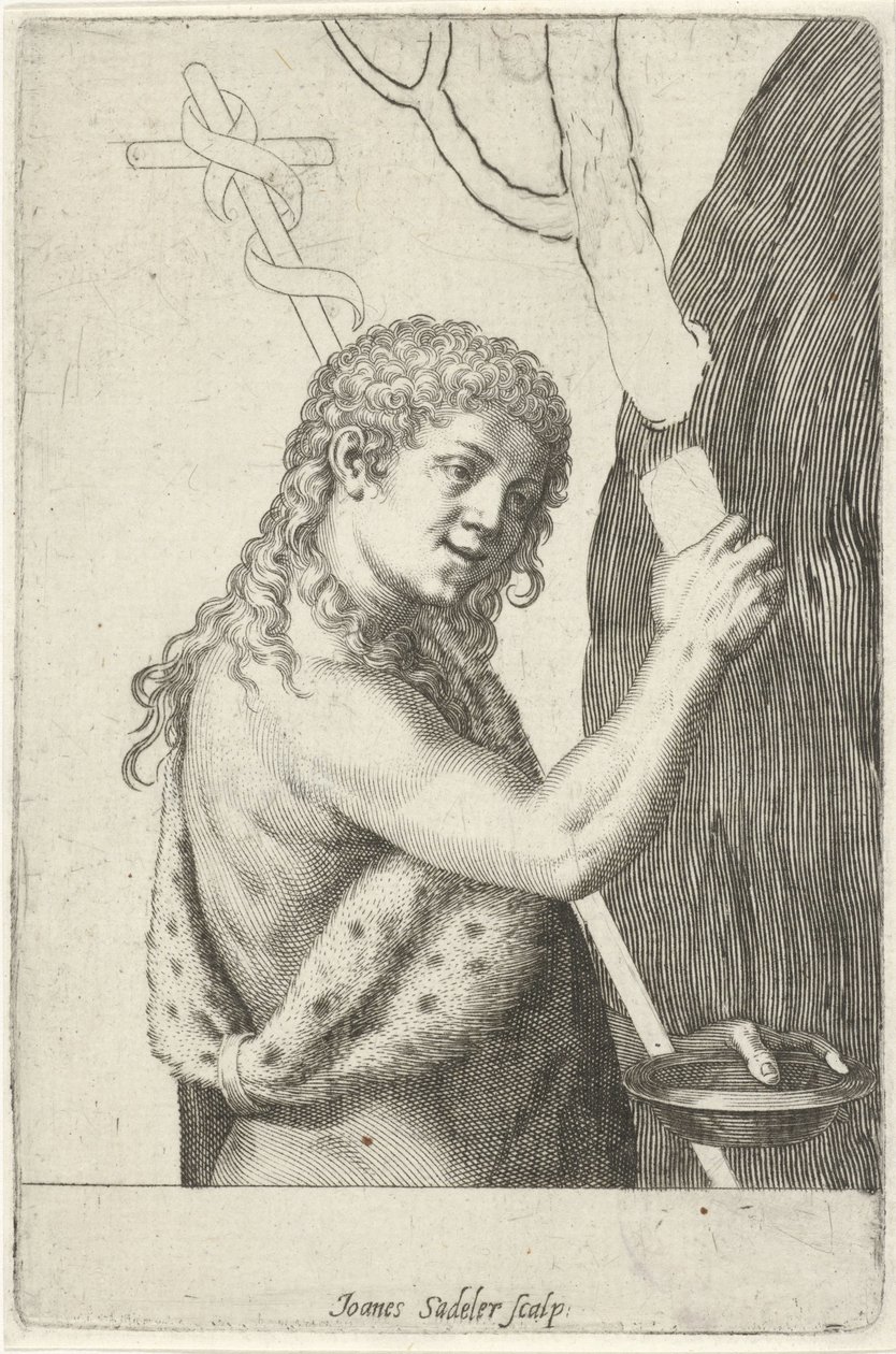 Johannes der Täufer als Kind von Johann Sadeler (I)