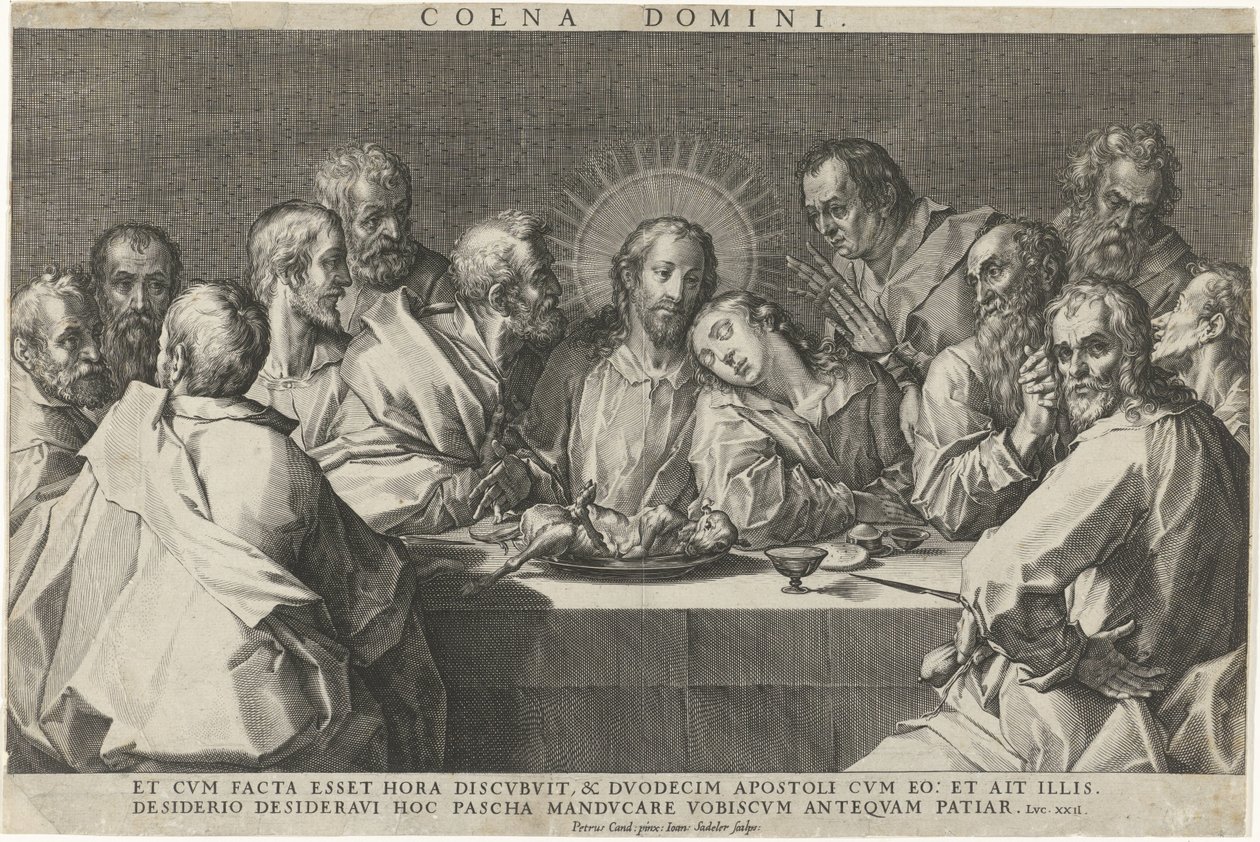 Das letzte Abendmahl von Johann Sadeler (I)