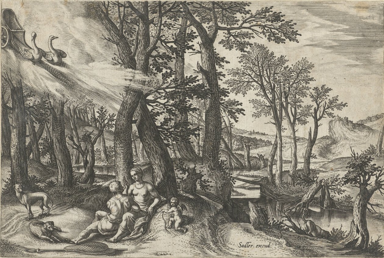 Venus und Adonis von Johann Sadeler (I)