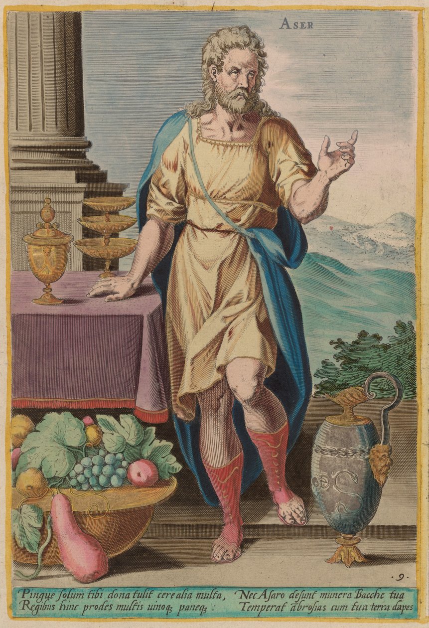 Aser, um 1585 von Johann Sadeler I