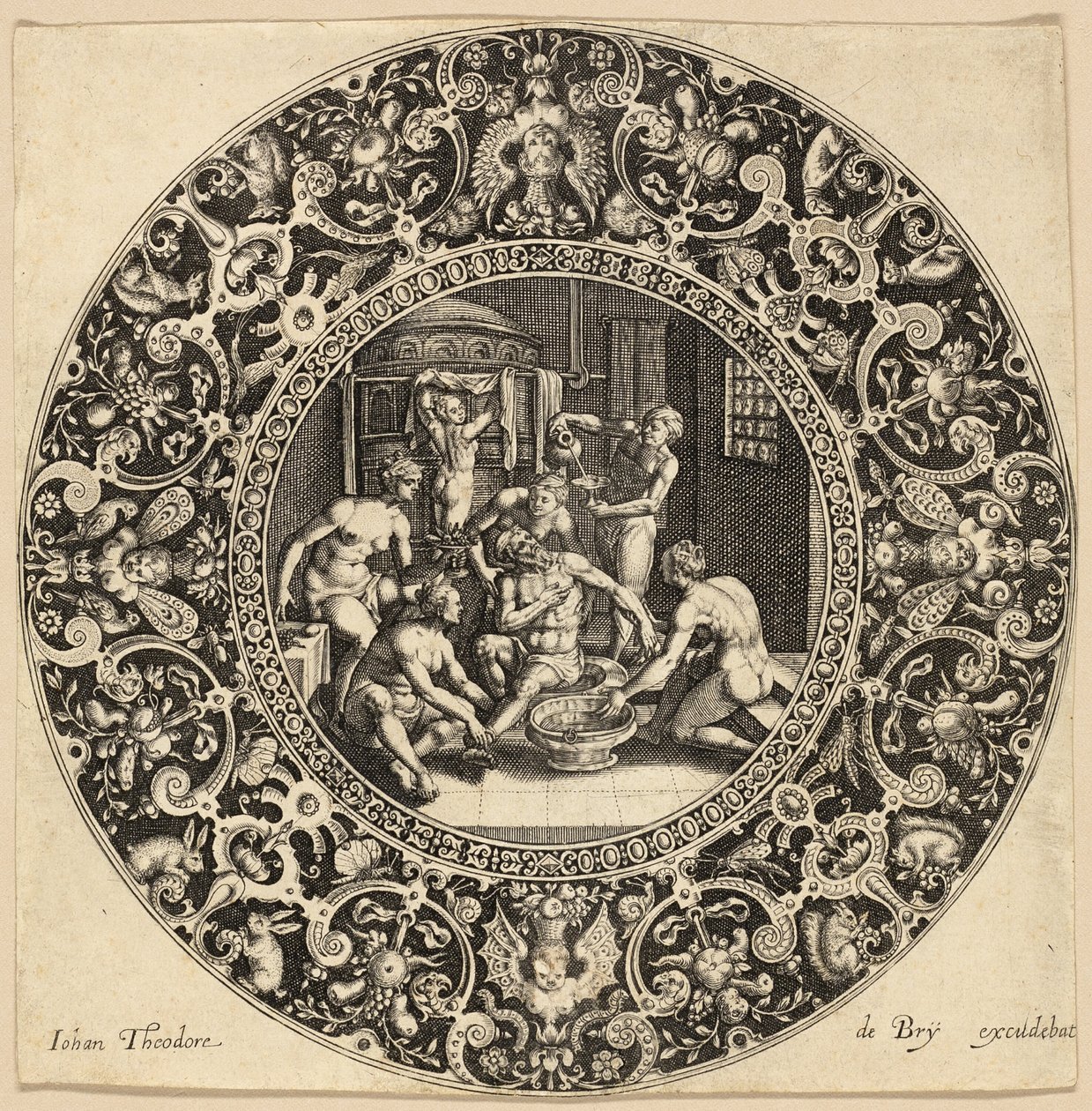 Bad des Sardanapalus von Johann Theodor de Bry