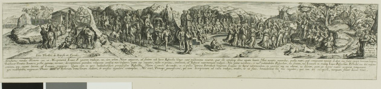 Eleasar und Rebekka von Johann Theodor de Bry