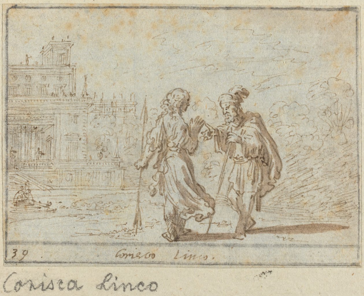 Corisca und Linco von Johann Wilhelm Baur